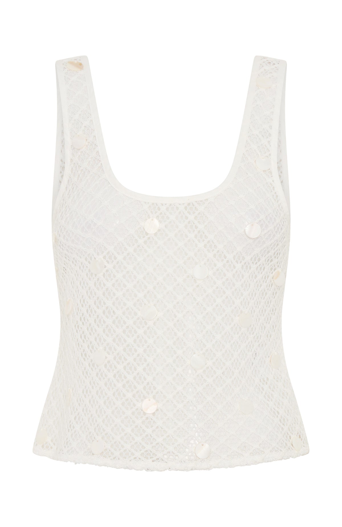 Sun Seeker Crochet Top White