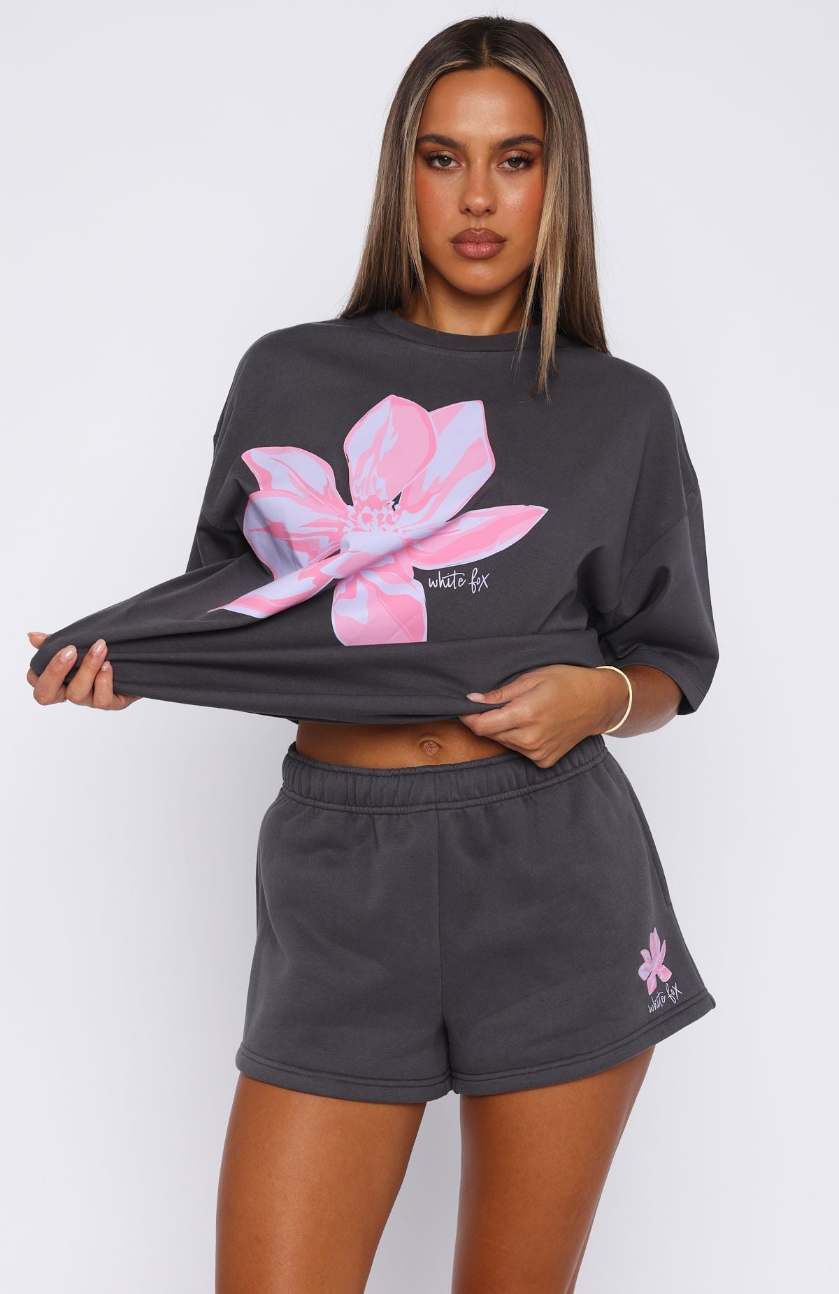 Pick You A Flower Lounge Shorts Volcanic