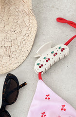 Cherry Love Hair Clip Cream