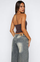 Make You My Lover Bustier Chocolate