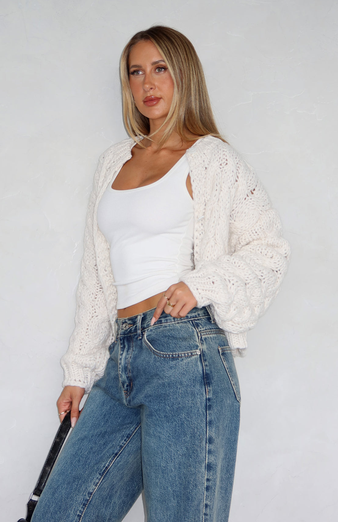 Cutie Pie Knit Cardigan Cream