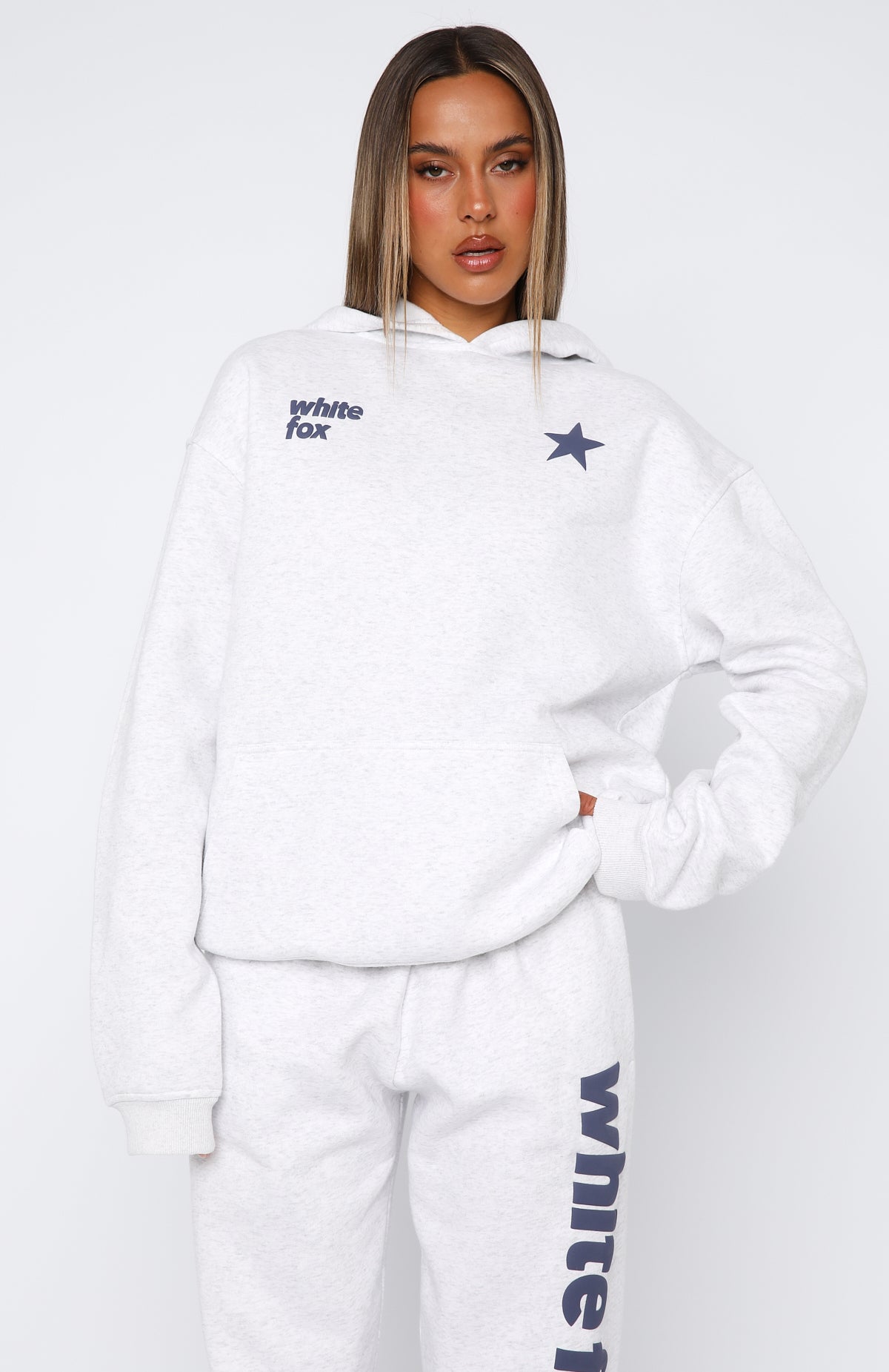 From The Archives Freya Oversized Hoodie Grey Marle