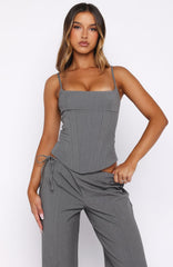Heartfelt Moments Bustier Grey