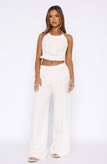 Take Me Away Pant White