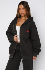 Best You've Ever Had Zip Front Hoodie Charcoal