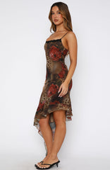 Should Know Better Midi Dress Exotic Rose