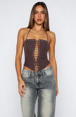 Make You My Lover Bustier Chocolate