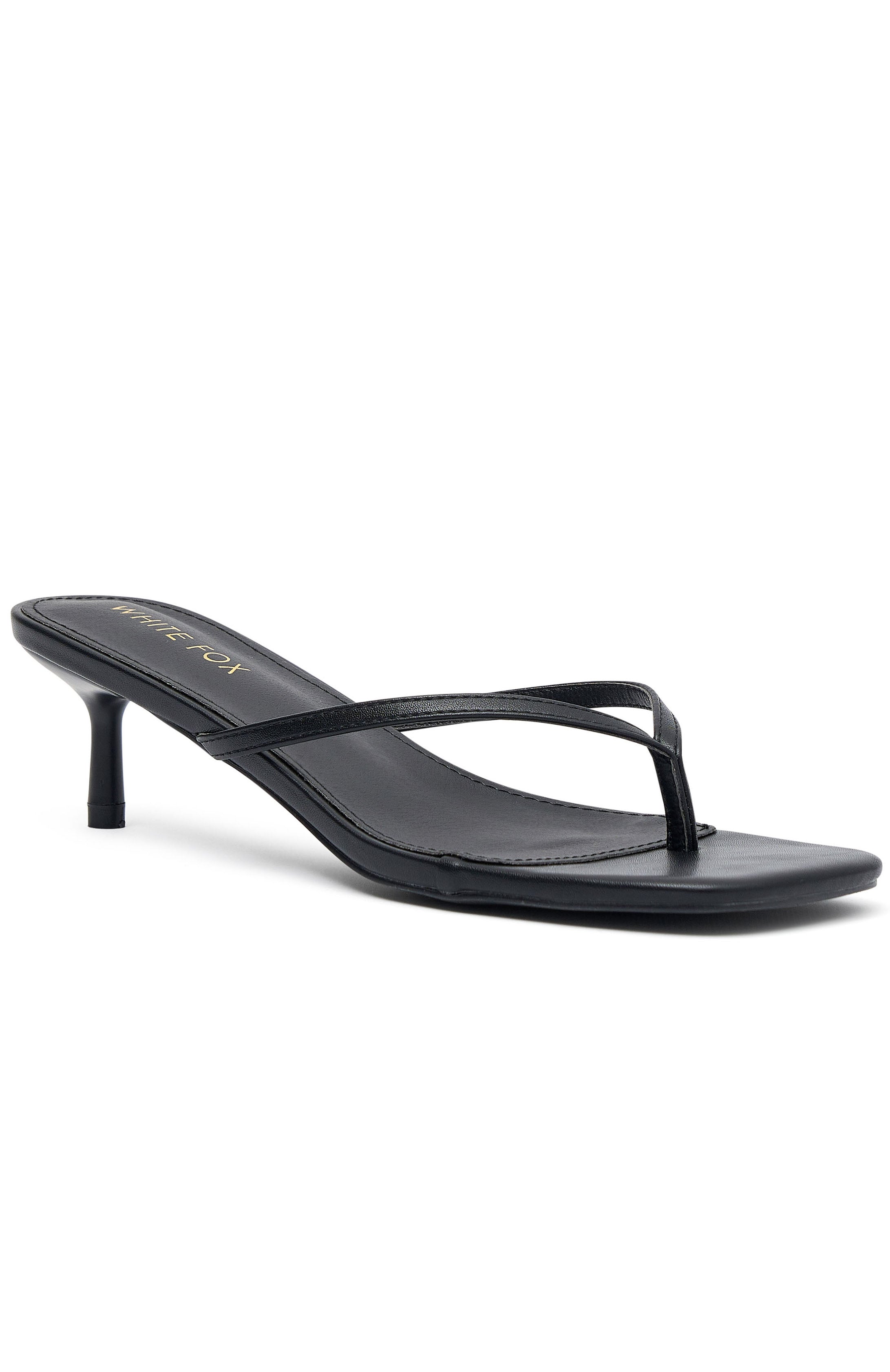 Hamptons Thong Heels Black