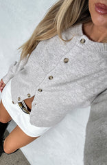 Helping Hand Knit Cardigan Oat