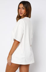 Stars In The Sky Oversized Tee White