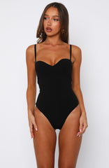 Stuck To You Bodysuit Black