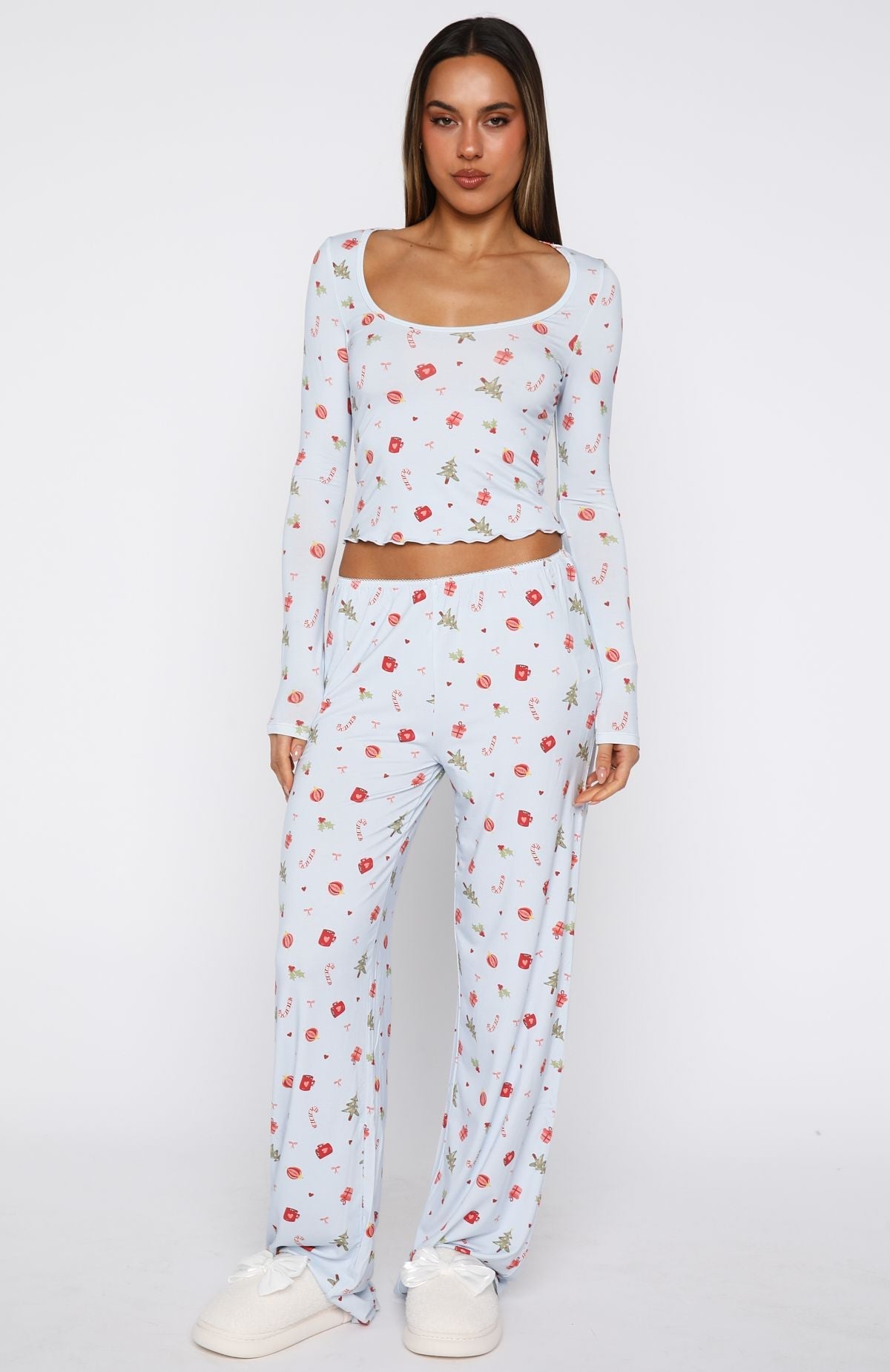 Dreamy Long Sleeve Pyjama Top Jingle Joy