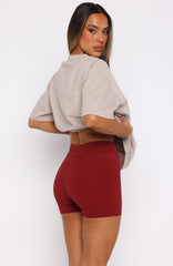 Club 14 Peyton Bike Shorts Burgundy