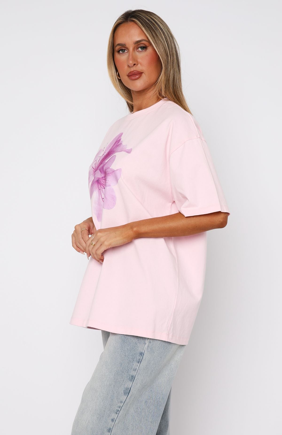 Power Of Possibility Oversized Tee Baby Pink