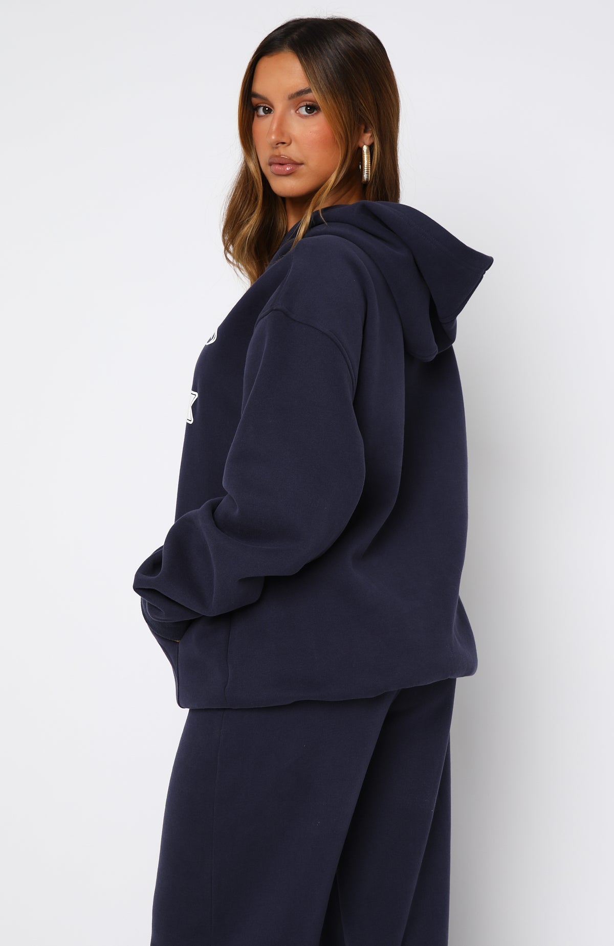 Ready To Go Oversized Hoodie Navy