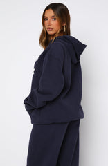Ready To Go Oversized Hoodie Navy
