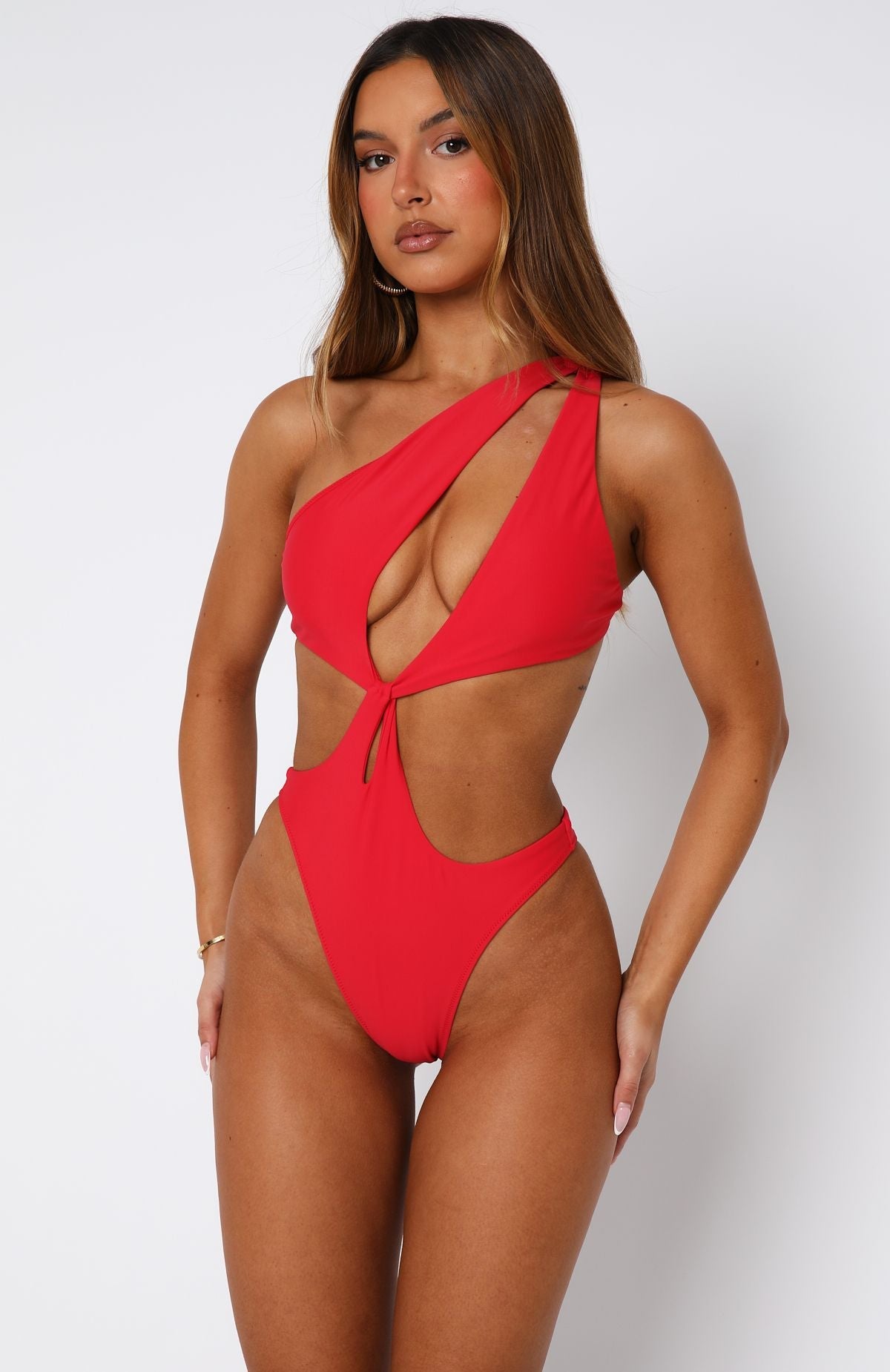 Full Attention One Piece Red