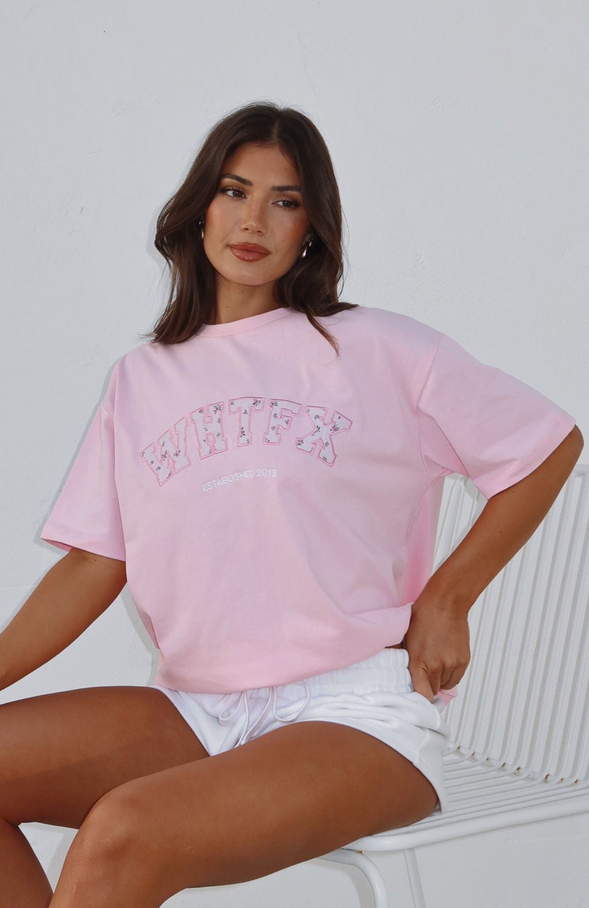 Sweet Sweet Moments Oversized Tee Pink