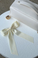 Sweet Serenity Bow Hair Clip Cream