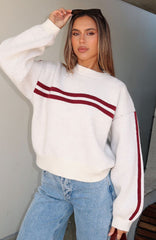 Bring Me Back Knit Sweater Cream