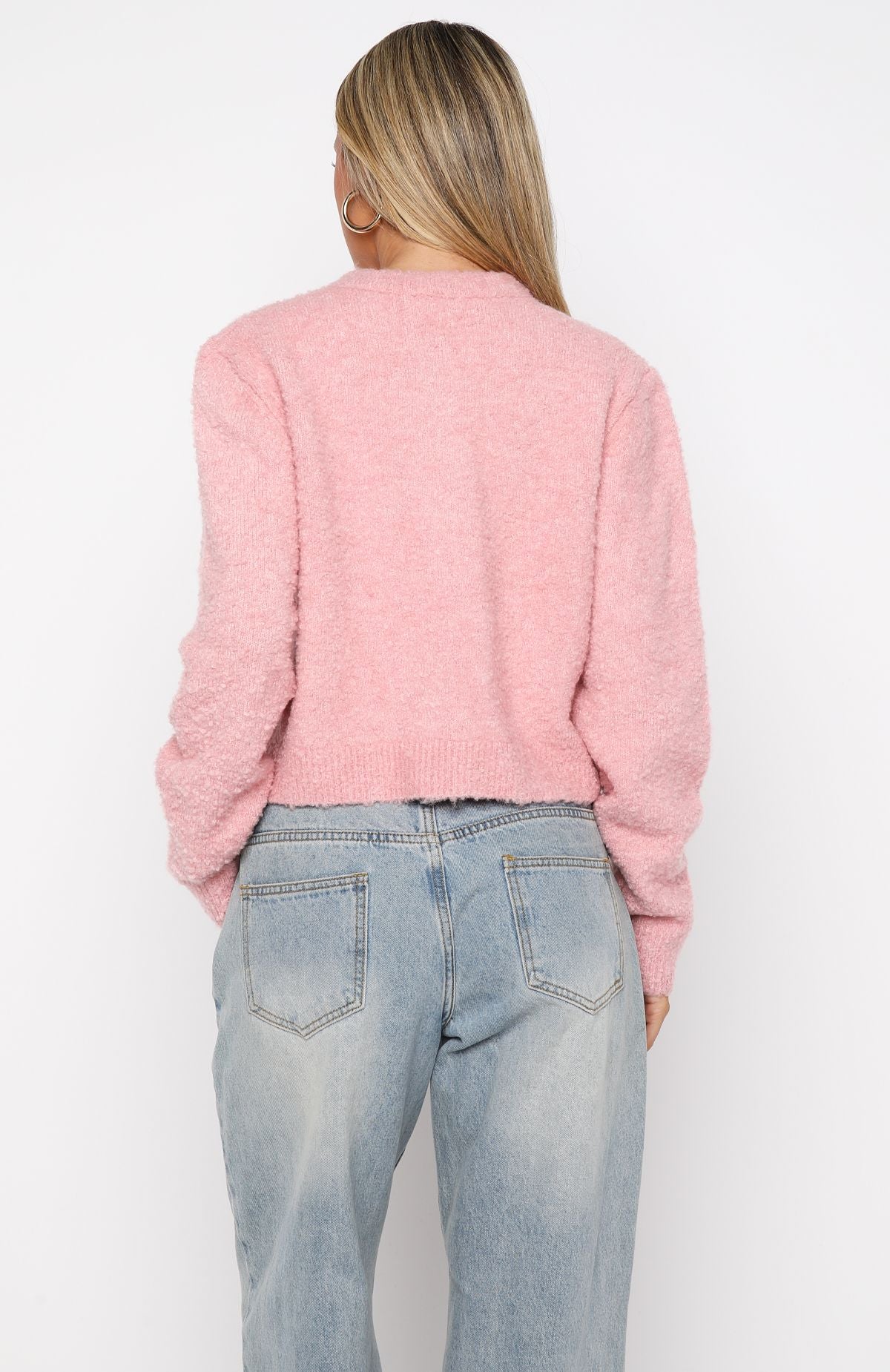 Layer Of Love Knit Cardigan Dusty Pink