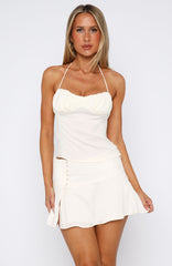Sweet Crime Mini Skirt Off White