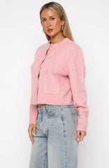 Layer Of Love Knit Cardigan Dusty Pink