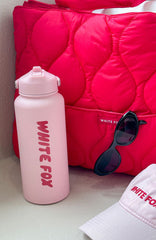Staying Hydrated Drink Bottle 1L Pink/Red