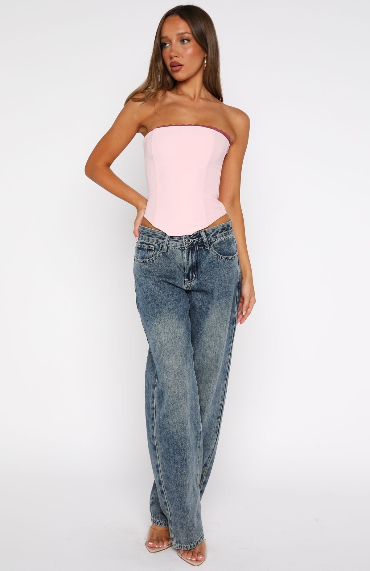 In My Mirror Bustier Baby Pink