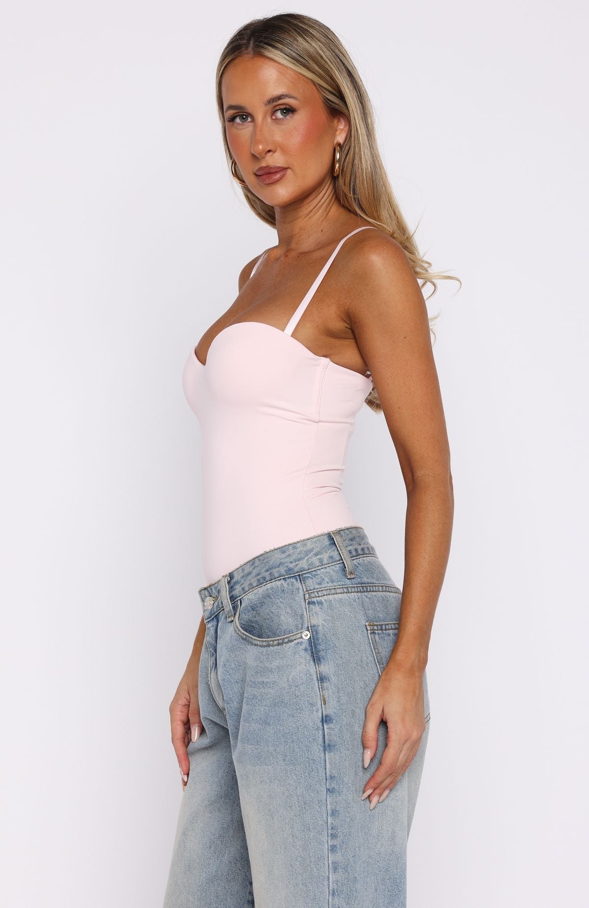 Stuck To You Bodysuit Baby Pink