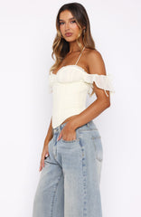 Love Is Free Bustier Off White