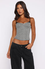 Can't Escape Bustier Black/White