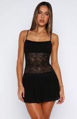 Paris Lights Mini Dress Black