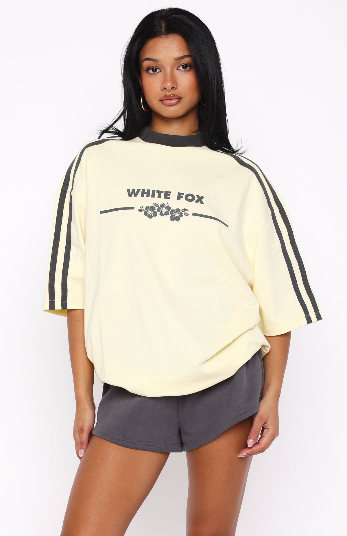 Deep Waters Oversized Tee Lemon