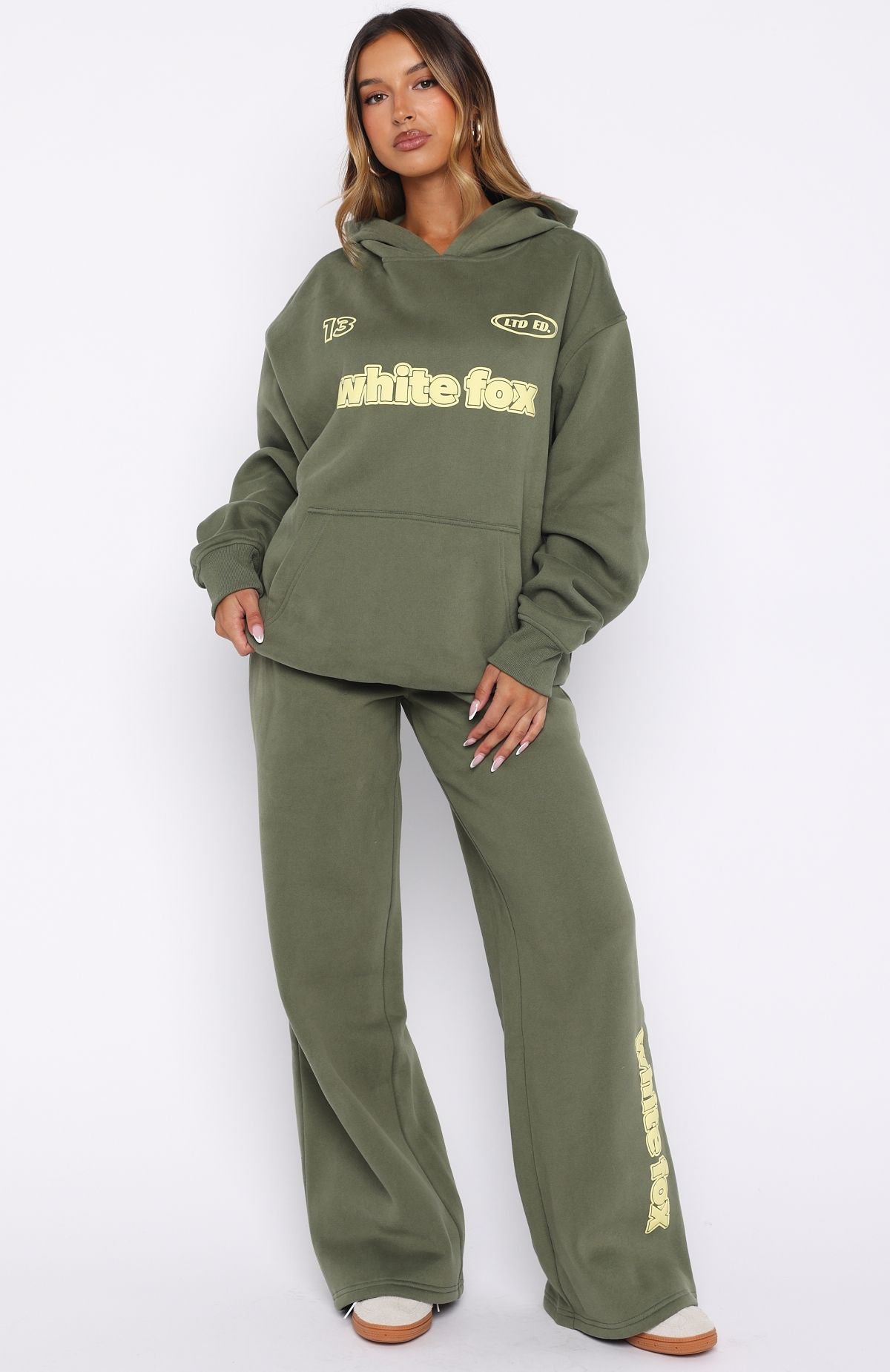 Ready To Go Wide Leg Sweatpants Khaki
