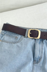 Reed Belt Chocolate/Gold