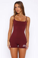 Palm Springs Edition Playsuit Burgundy