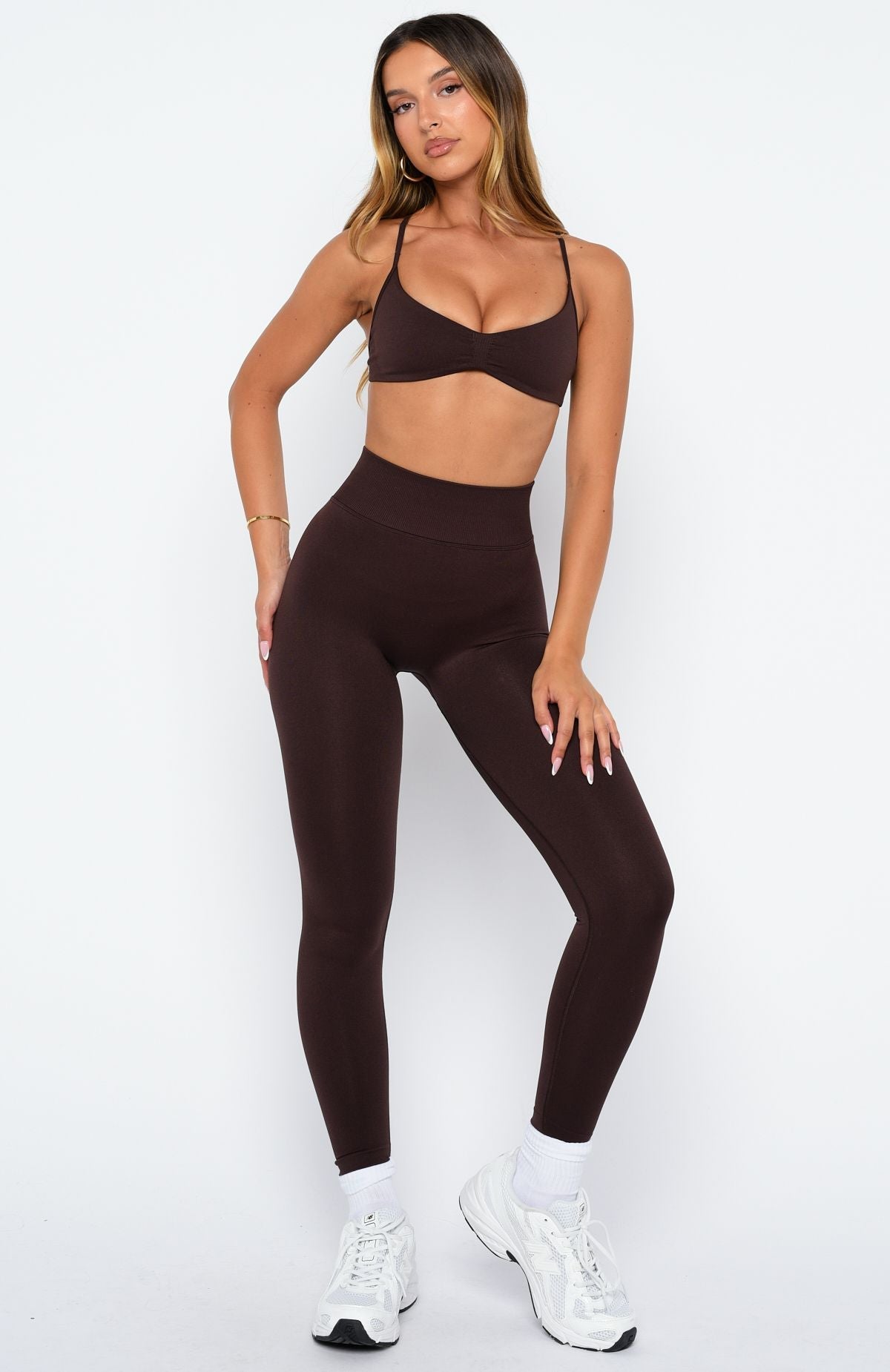 Rush Seamless Sports Bra Dark Chocolate