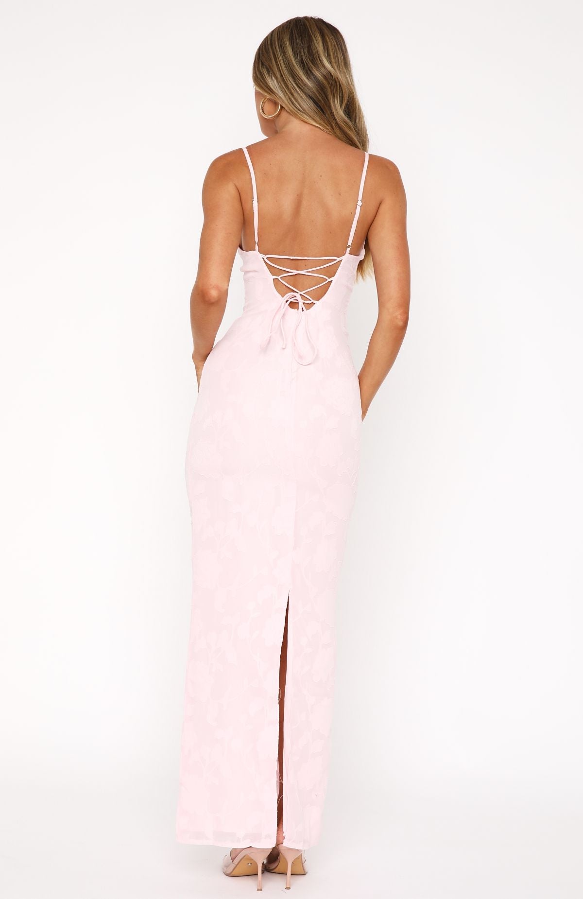 Poppy Dream Maxi Dress Baby Pink