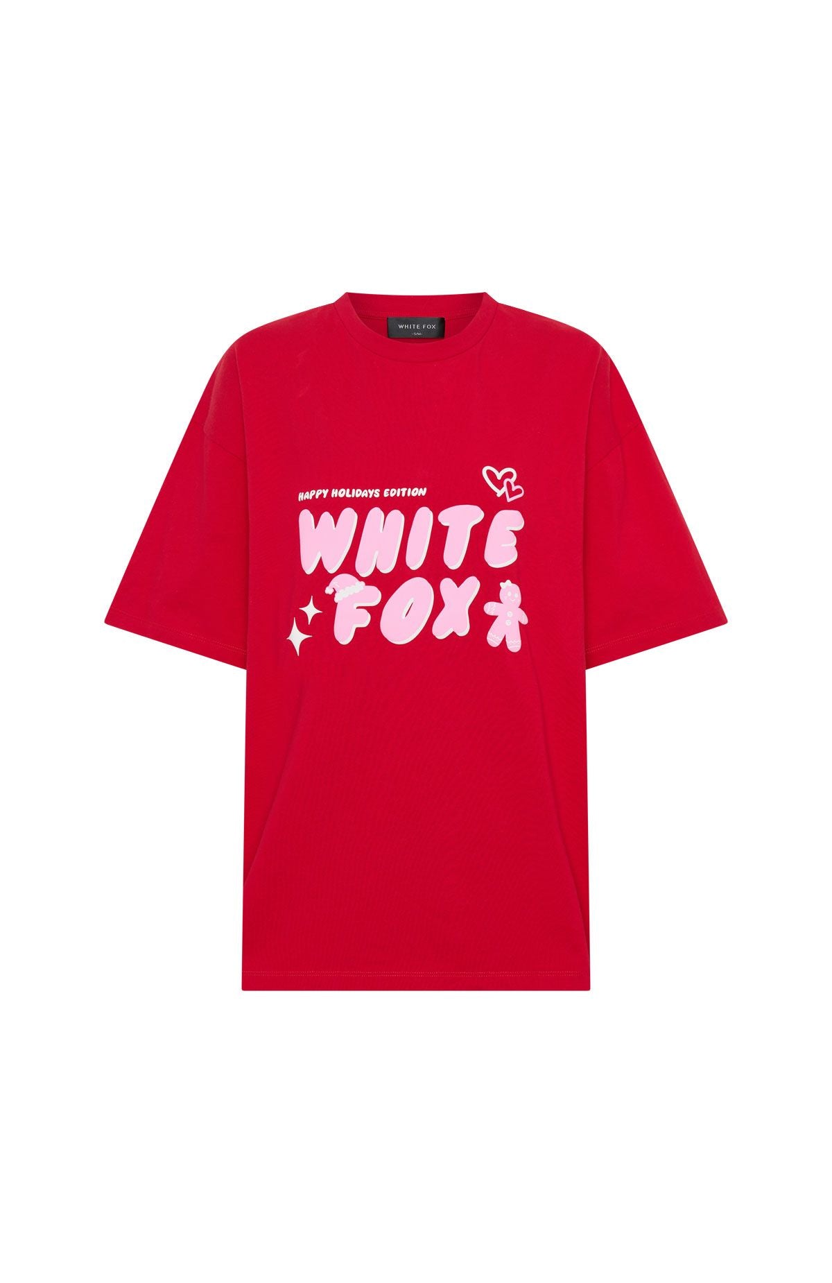 All I Want For Christmas Oversized Tee Red
