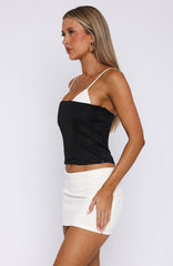 Girl About Town Bustier Black/White