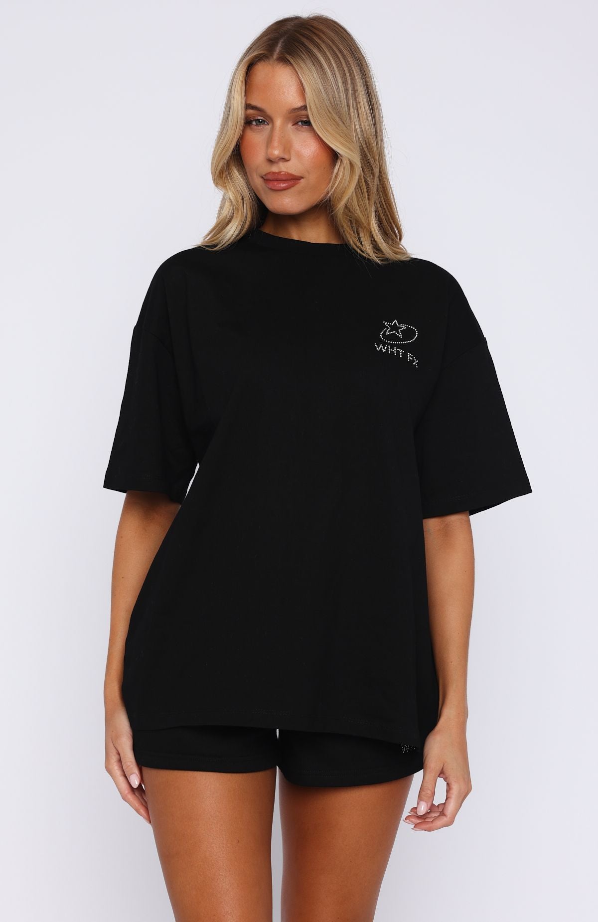 Always Shining Oversized Tee Black