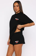 Club 14 Cassie Lounge Shorts Black