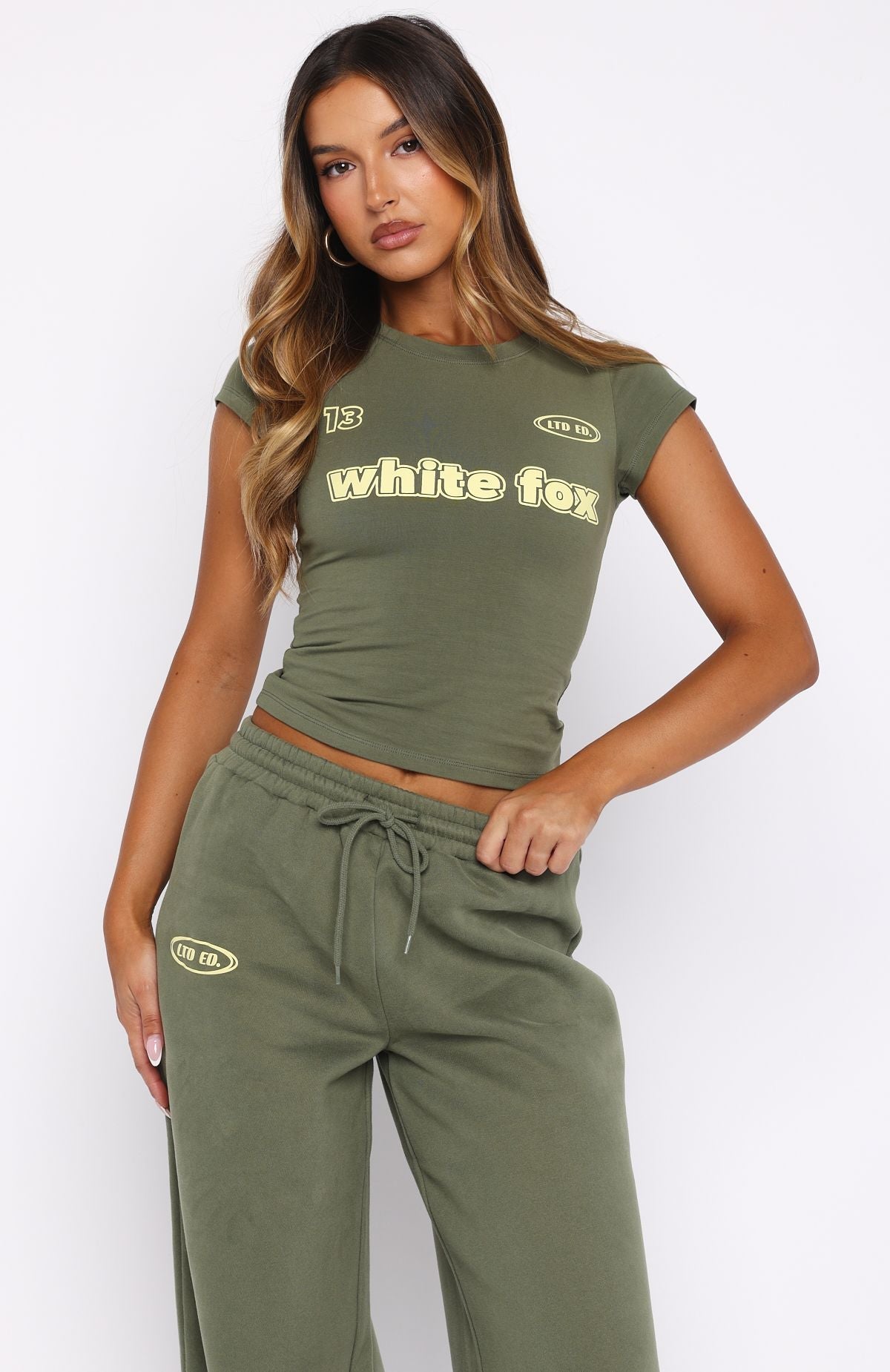 Ready To Go Baby Tee Khaki