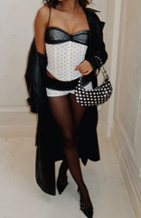 Aydin Shoulder Bag Black Polka Dot