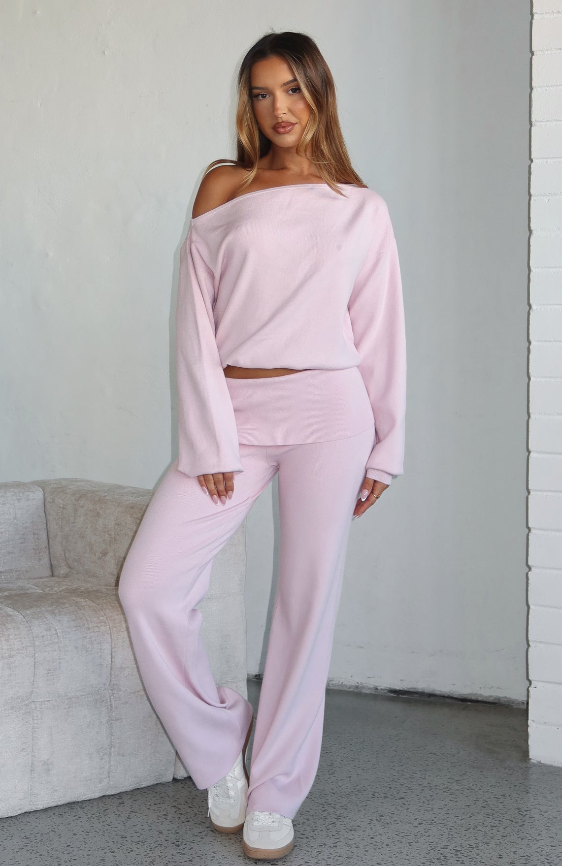 Can't Find The Words Knit Pants Pink