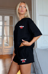 Club 14 Cassie Lounge Shorts Black