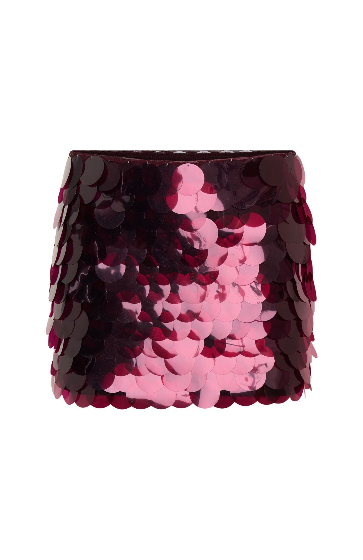 Dancefloor Dreamer Sequin Mini Skirt Plum
