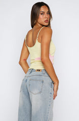 Good Energy Always Knit Top Lemon