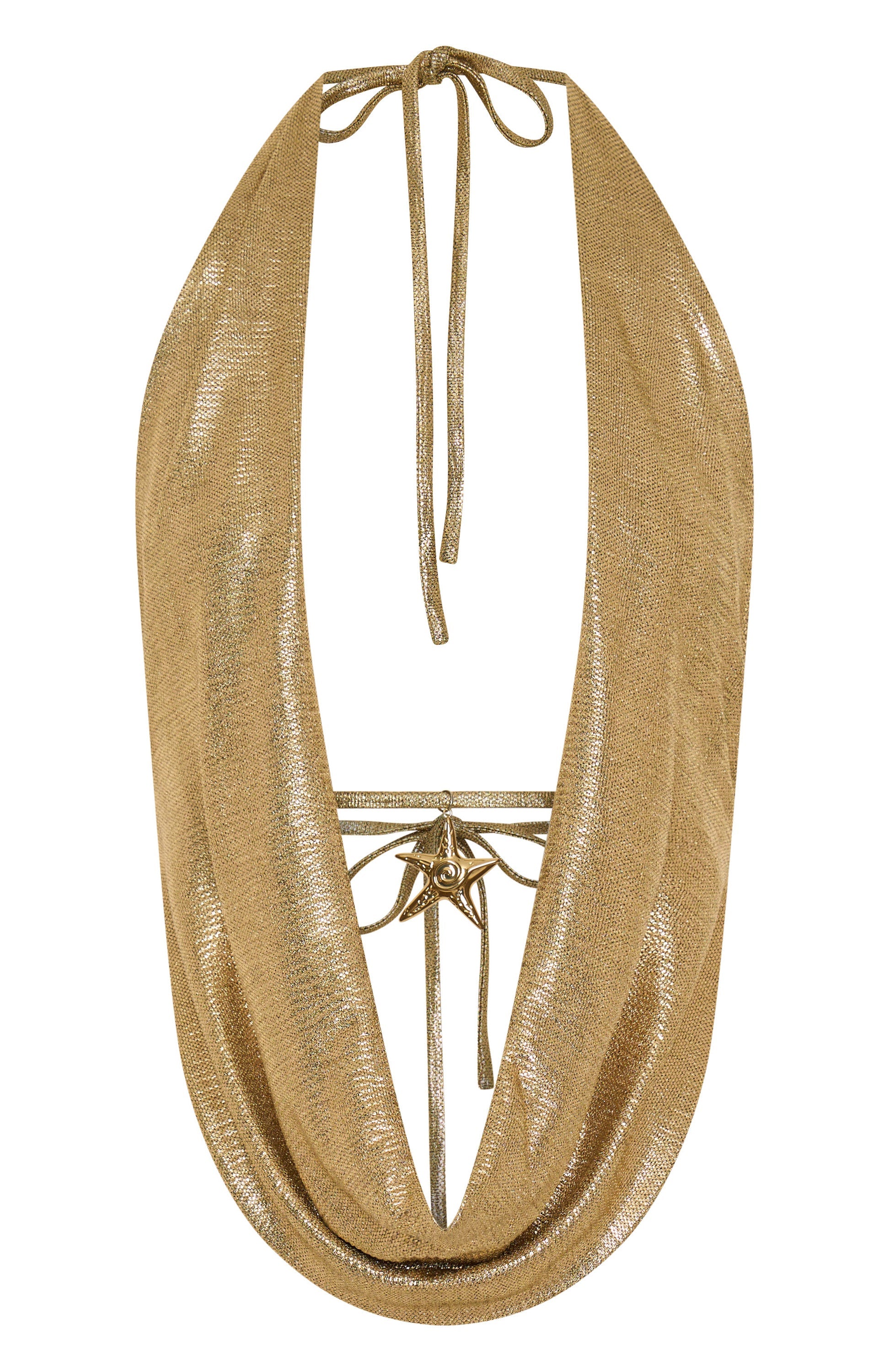 Got You Covered Cowl Neck Top Gold